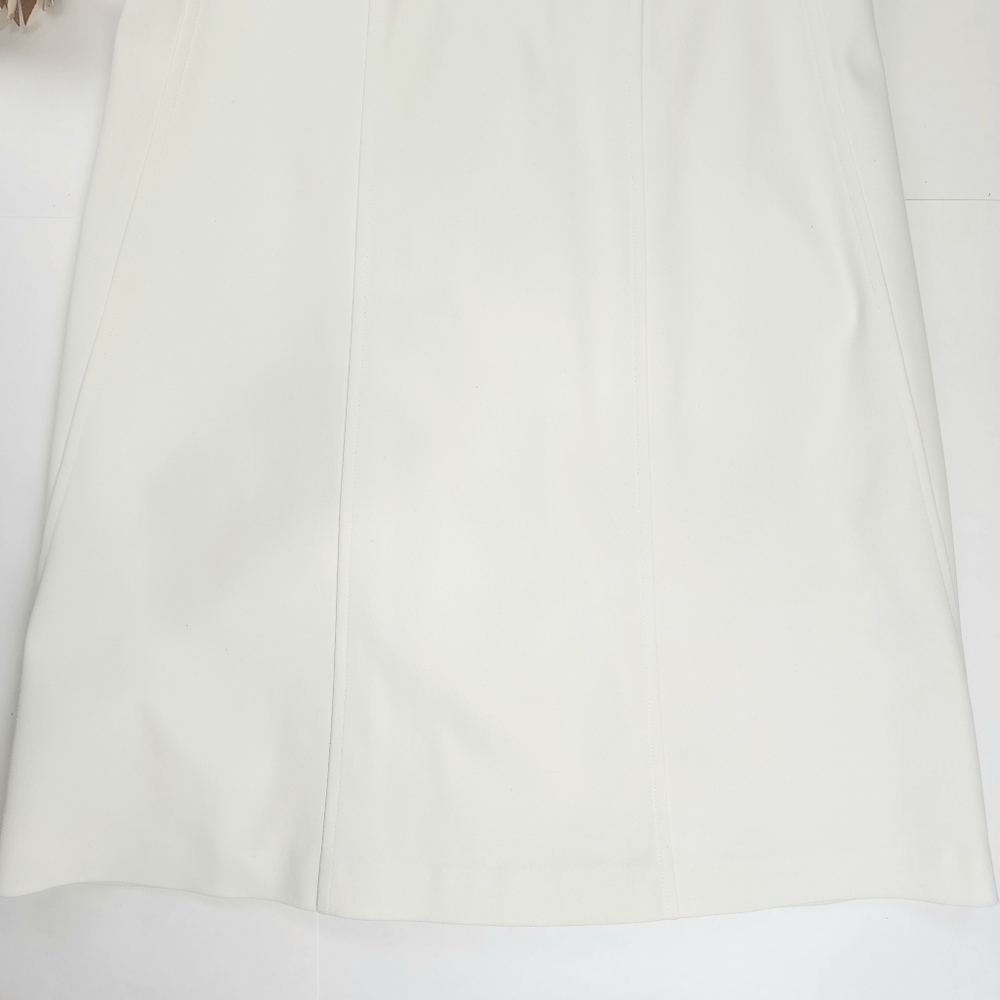 New Belstaff Designer White Structured Panel Dress Size 44 - 12 - Lg - Picture 6 of 12